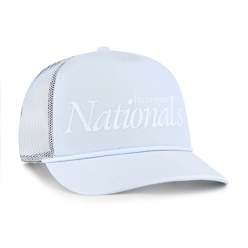Casquette camionneur ajustable bleu clair « 47 » pour homme, motif Washington Nationals Foundation – Hitch