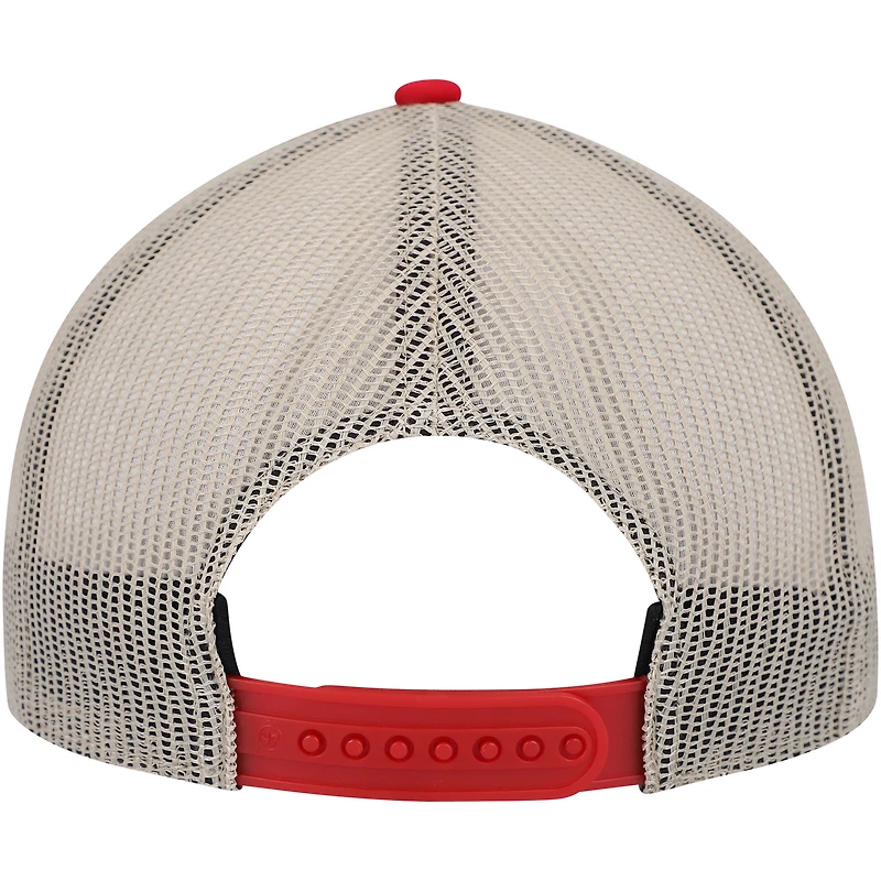 Casquette Snapback en cuir brut des Nationals de Washington '47 rouge/naturel pour homme