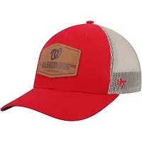 Casquette Snapback en cuir brut des Nationals de Washington '47 rouge/naturel pour homme