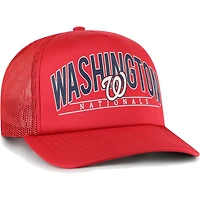 Casquette Snapback en mousse pour homme '47 Red Washington Nationals Backhaul