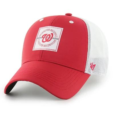 Casquette trucker ajustable pour homme, modèle 47 rouge Washington Nationals Disburse MVP