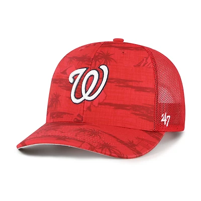 Casquette ajustable pour homme '47 Red Washington Nationals Fiji Trucker