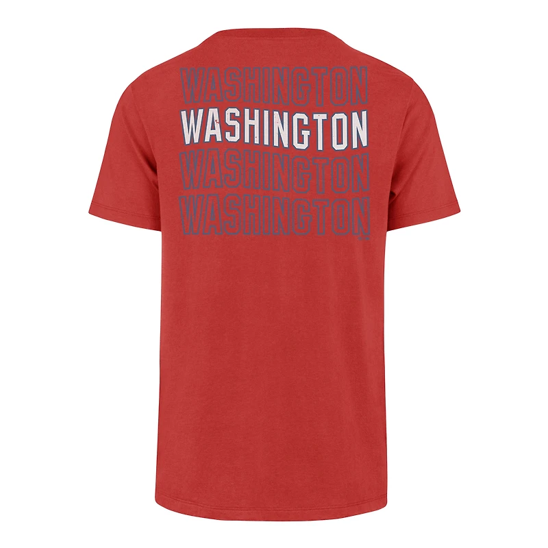 Men's '47 Red Washington Nationals Hang Back Franklin T-Shirt