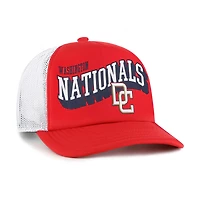 Casquette snapback Meander Foam Trucker '47 rouge des Washington Nationals pour homme