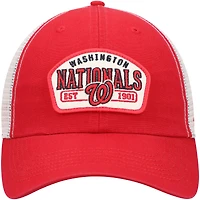 Men's '47 Red Washington Nationals Penwald Clean Up Trucker Snapback Hat