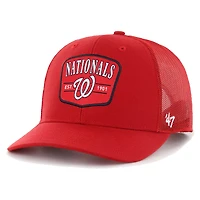 Men's '47 Red Washington Nationals Squad Trucker Adjustable Hat