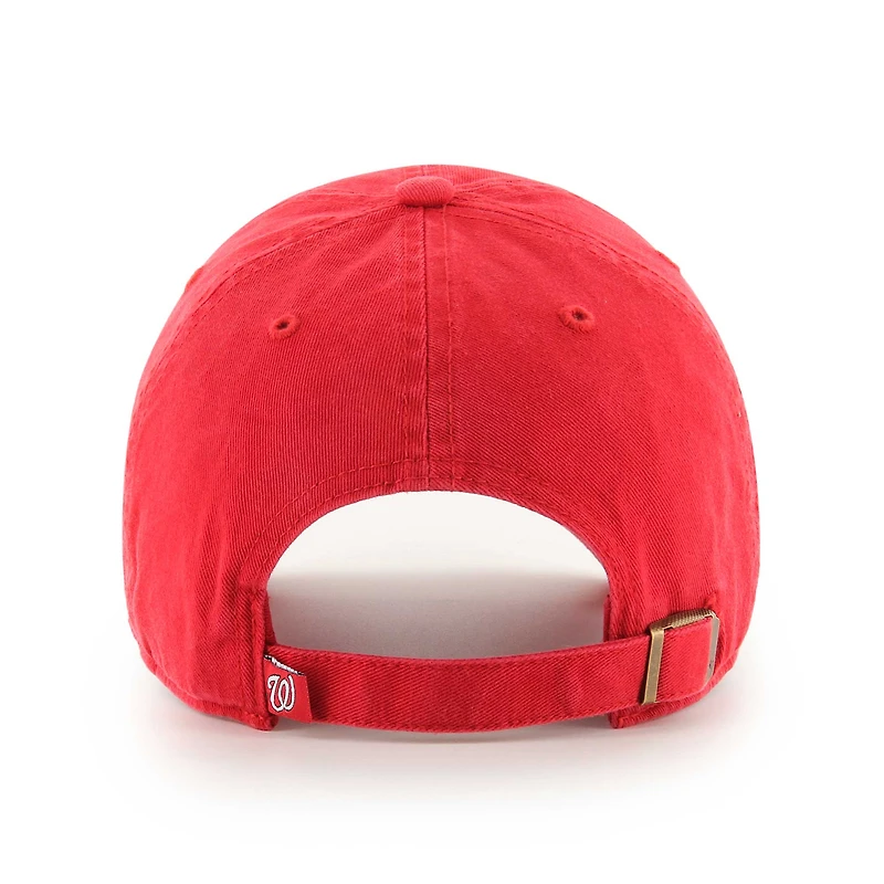 Men's '47  Red Washington Nationals Team Pride Clean Up Adjustable Hat