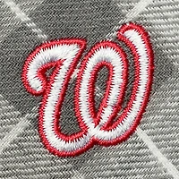 Chemise à manches longues boutonnée en flanelle Antigua rouge et blanche Washington Nationals pour homme