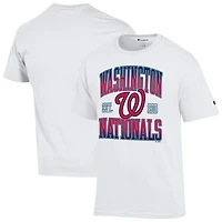Men's Champion White Washington Nationals Team Name T-Shirt