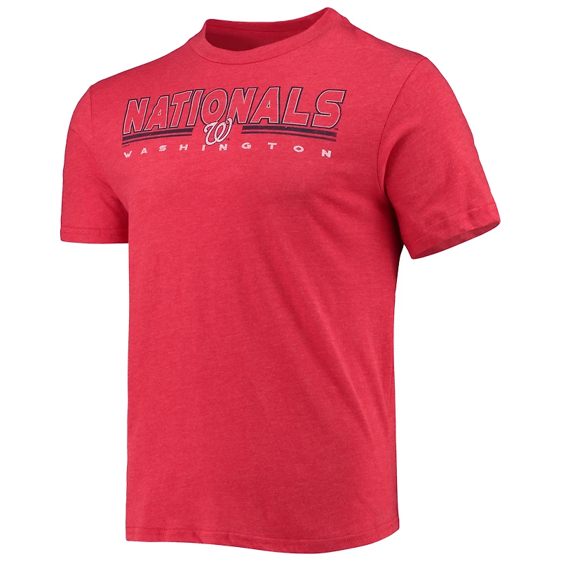 Concepts Sport - Ensemble de nuit avec t-shirt et pantalon Washington Nationals Meter pour homme, bleu marine/rouge