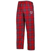 Concepts Sport Ensemble de pyjama et pantalon avec écusson Washington Nationals rouge/bleu marine pour homme