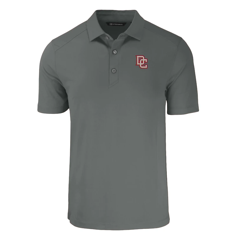 Men's Cutter & Buck Gray Washington Nationals Big Tall Cooperstown Collection Forge Eco Stretch Recycled Polo
