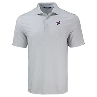 Polo homme Cutter & Buck gris Washington Nationals Pike Eco Diamond Dot Print