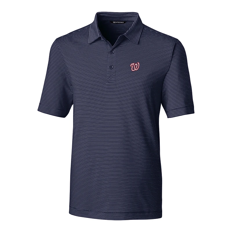 Polo à rayures crayon Forge bleu marine pour homme, Cutter & Buck, Washington Nationals, grandes tailles
