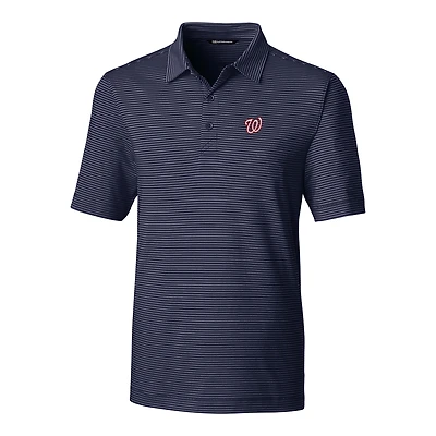 Polo à rayures crayon Forge bleu marine pour homme, Cutter & Buck, Washington Nationals, grandes tailles