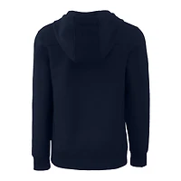 Sweat à capuche zippé demi-zip Cutter & Buck bleu marine Washington Nationals Roam Eco recyclé pour homme