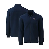 Veste zippée intégrale recyclée pour homme, bleu marine, motif Stars & Stripes Roam des Washington Nationals, Cutter Buck