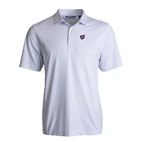 Polo extensible recyclé à imprimé galets Pike Eco pour homme, blanc, Cutter & Buck, Washington Nationals