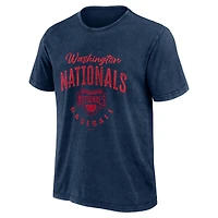 T-shirt délavé pour homme de la collection Darius Rucker Fanatics, bleu marine, Cooperstown des Washington Nationals
