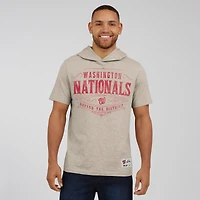 T-shirt à capuche pour homme Darius Rucker Collection by Fanatics, couleur beige, motif Washington Nationals, effet vieilli