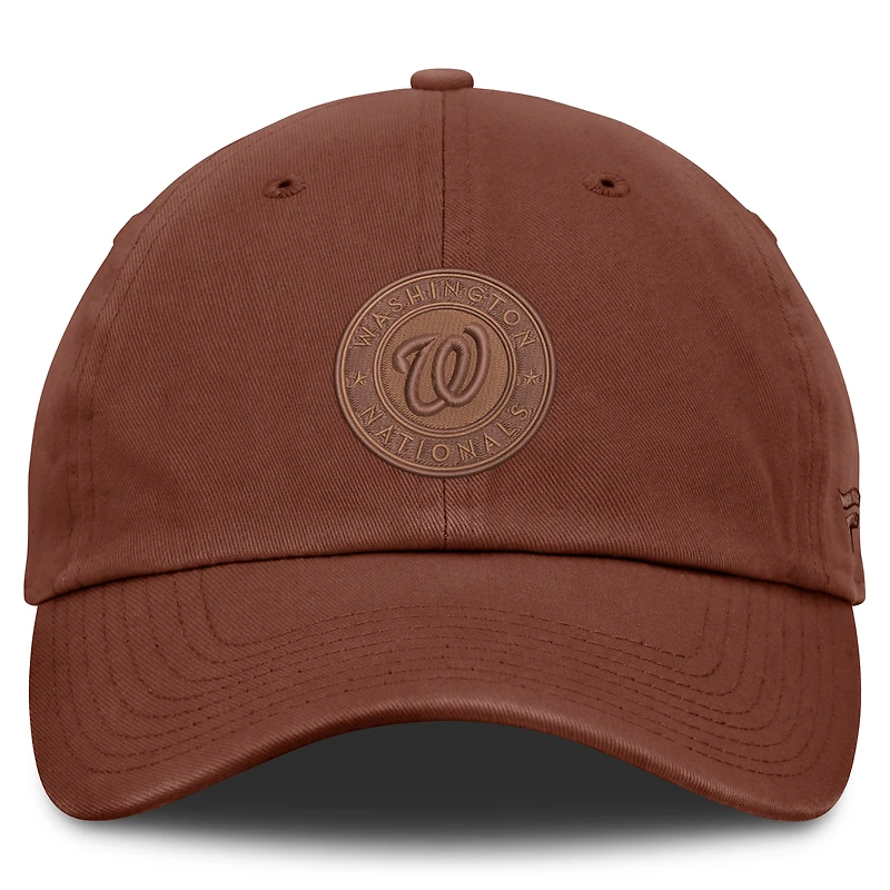 Men's Fanatics Brown Washington Nationals Tinge Adjustable Hat