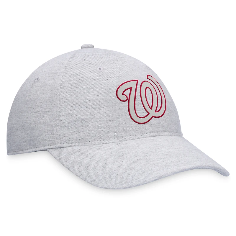 Casquette réglable avec logo Fanatics gris des Nationals de Washington pour hommes