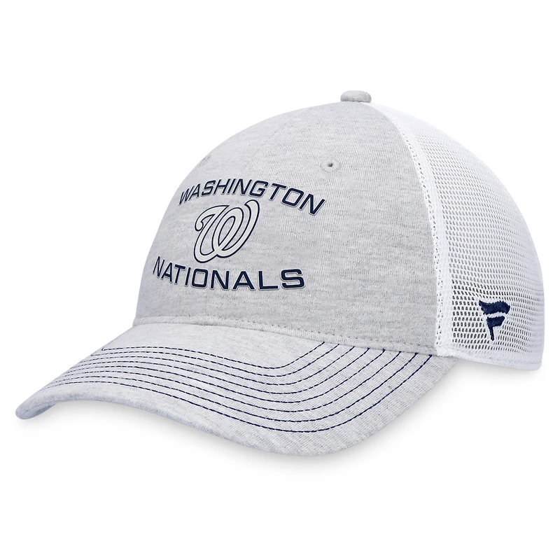 Men's Fanatics Gray Washington Nationals Trucker Adjustable Hat