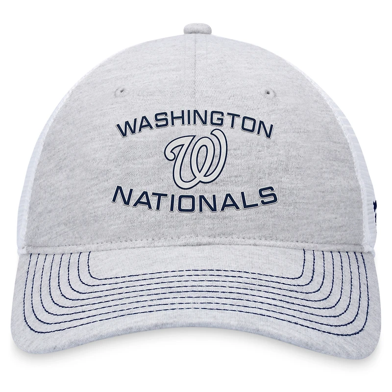 Men's Fanatics Gray Washington Nationals Trucker Adjustable Hat