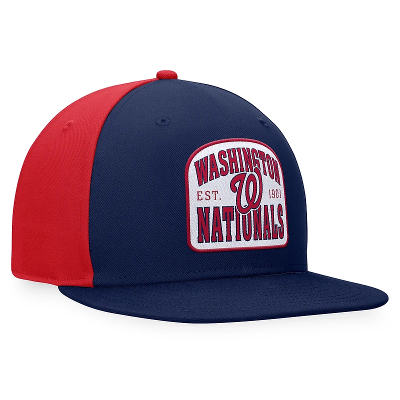 Casquette Snapback Cycle Snapback Fanatics bleu marine/rouge pour hommes