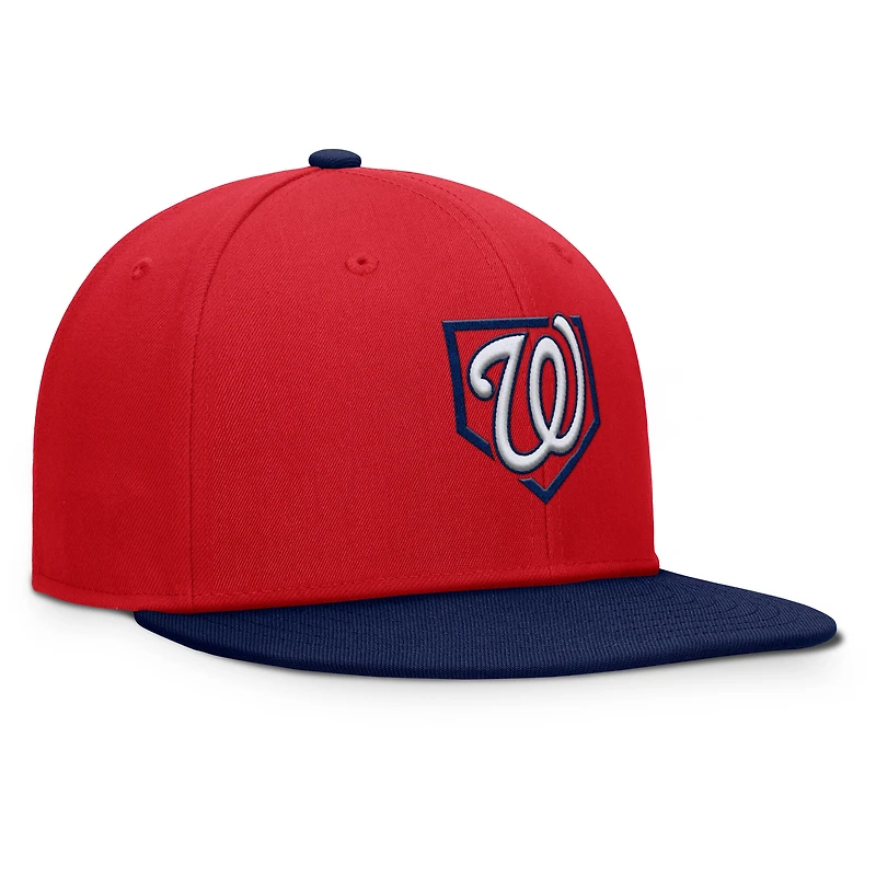 Men's Fanatics Red/Navy Washington Nationals Batter's Box Snapback Hat