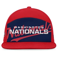 Men's Fanatics Red/Navy Washington Nationals Clubhouse Splitter Snapback Hat