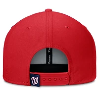 Men's Fanatics Red/Navy Washington Nationals Clubhouse Splitter Snapback Hat