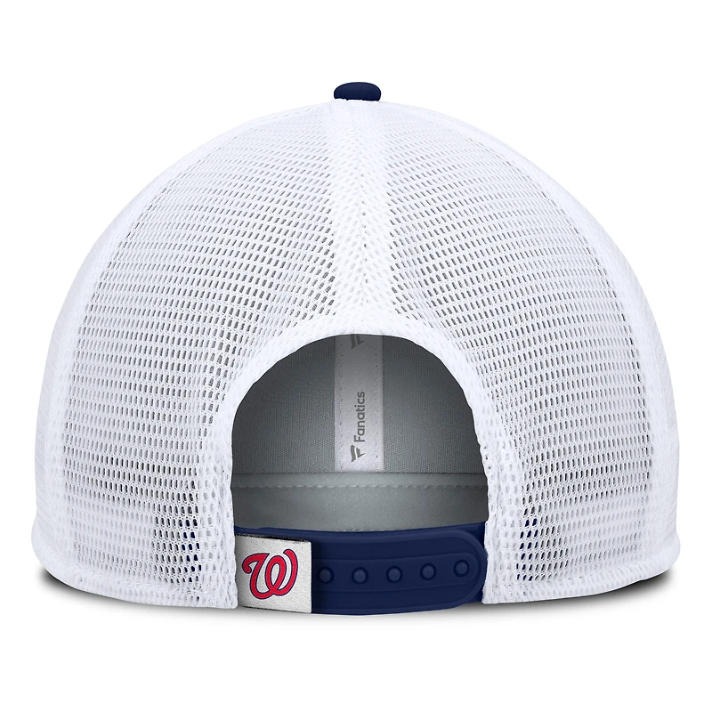 Men's Fanatics Red/White Washington Nationals Fundamental Foam Front Snapback Hat