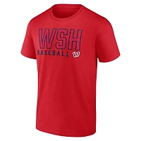 Men's Fanatics Red/White Washington Nationals Two-Pack Combo T-Shirt Set