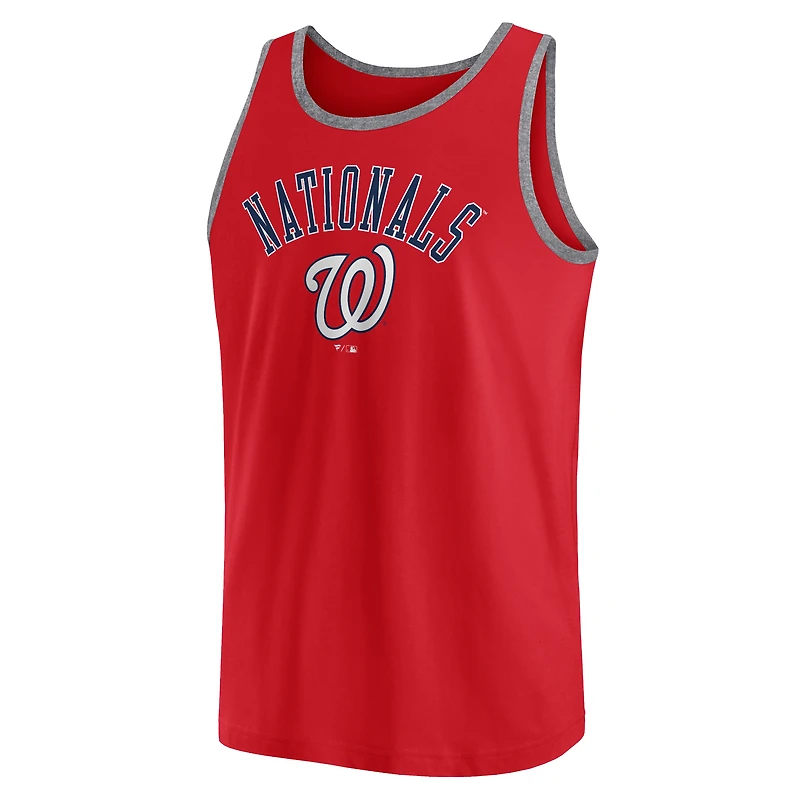 Débardeur rouge Fanatics Washington Nationals Bet pour hommes