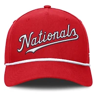 Casquette ajustable en forme de A pour hommes Fanatics Red Washington Nationals Clubhouse Foul Ball