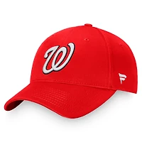 Casquette réglable Fanatics Red Washington Nationals Core pour hommes