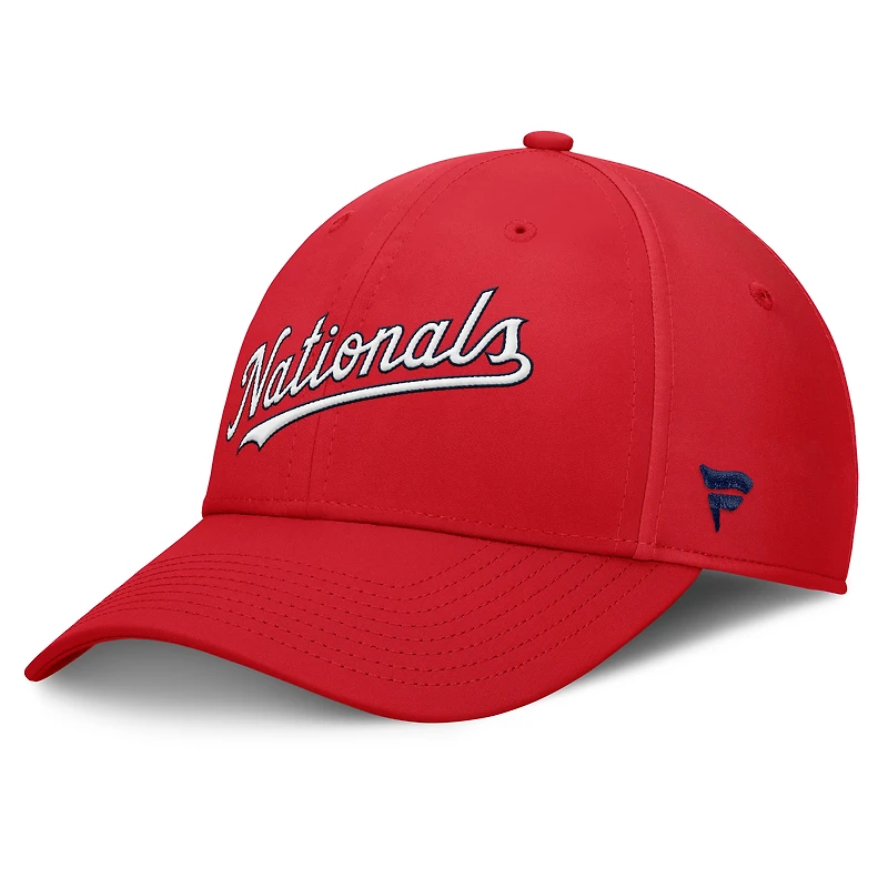 Casquette Fanatics pour homme, rouge, avec logo Flex des Nationals de Washington