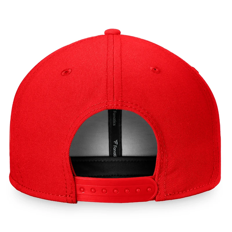 Casquette Snapback Fanatics rouge Washington Nationals Script pour hommes