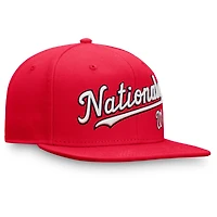 Casquette ajustée Fanatics Red Washington Nationals Team Core pour hommes