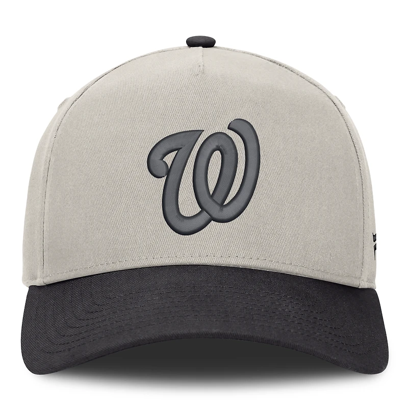 Casquette ajustable Wonder A-Frame Washington Nationals pour homme, couleur pierre/graphite, de la marque Fanatics.