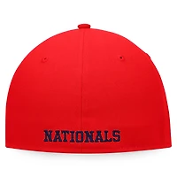 Casquette ajustée à blocs de couleurs emblématiques Fanatics pour hommes, blanc/rouge, Washington Nationals