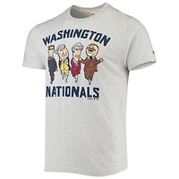 T-shirt à trois mélanges hyper local des Nationals de Washington Hommage gris chiné pour homme