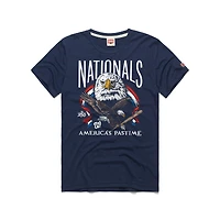 Men's Homage  Navy Washington Nationals America's Pastime Tri-Blend T-Shirt