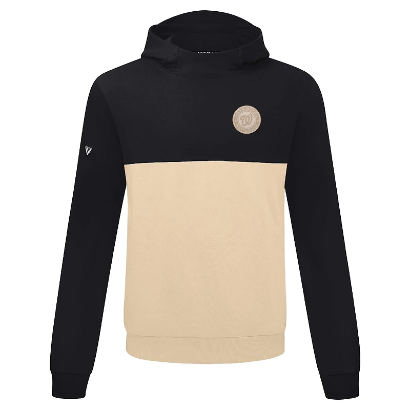 Sweat à capuche Levelwear noir/sable Washington Nationals Bracket pour homme