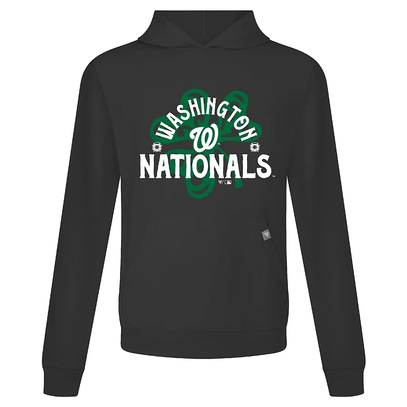Sweat à capuche noir pour homme Washington Nationals St. Patrick's Day Relay Shamrock