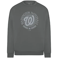 Sweat-shirt à enfiler Levelwear gris Washington Nationals Luxe Signature Grain pour homme