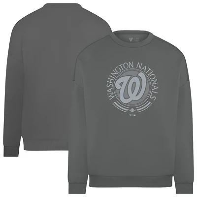 Sweat-shirt à enfiler Levelwear gris Washington Nationals Luxe Signature Grain pour homme