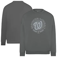 Sweat-shirt à enfiler Levelwear gris Washington Nationals Luxe Signature Grain pour homme