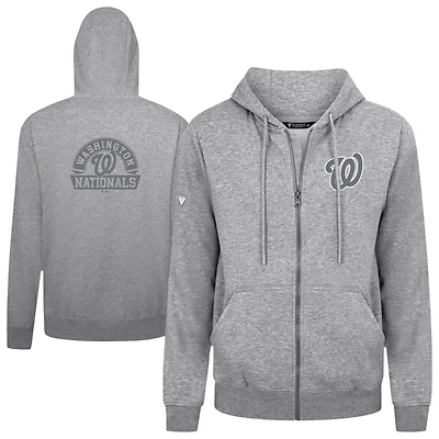 Men's Levelwear Washington Nationals Podium Banner Arch Full-Zip Hoodie